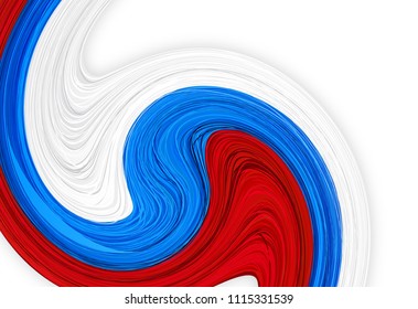 Vector illustration of national russian flag.