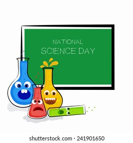 Vector illustration of National Science Day background.