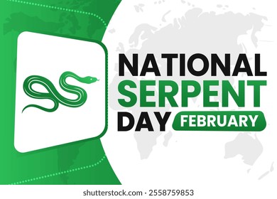 vector illustration for NATIONAL SERPENT DAY background
