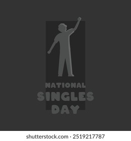 Vector Illustration of National Singles Day. Flat design vector. Eps 10.