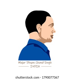 Vector Illustration For National Sports Day Which Is Celebrated On The Birth Anniversary Of Major Dhyan Chand Singh.