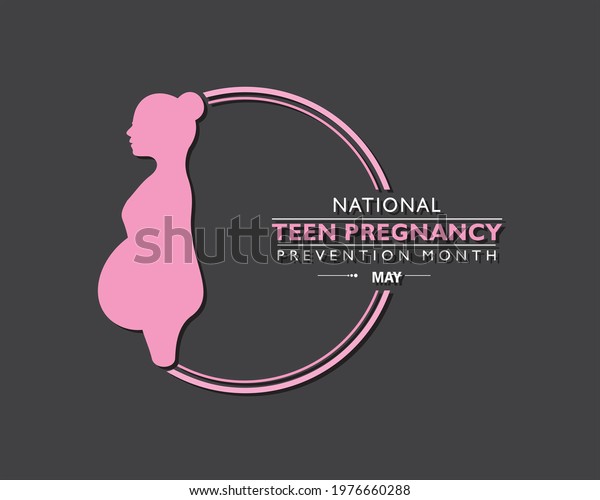 Vector Illustration National Teen Pregnancy Prevention Stock Vector ...