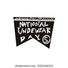vector illustration National Underwear Day