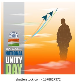 vector illustration for national unity day of India-31st October