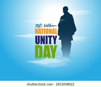 vector illustration for national unity day of India-31st October