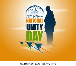 Vector Illustration For National Unity Day Of India-31st October