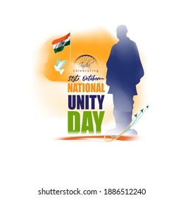 Vector Illustration For National Unity Day Of India-31st October