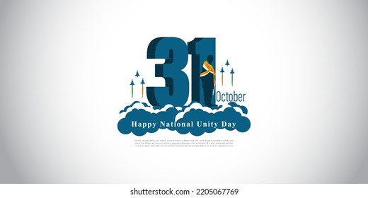 vector illustration for national unity day of India-31st October