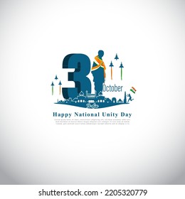 vector illustration for national unity day of India-31st October