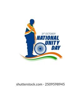 Vector illustration of National Unity Day of India social media feed template