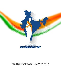 Vector illustration of National Unity Day of India social media feed template