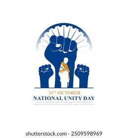 Vector illustration of National Unity Day of India social media feed template