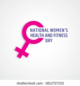 Vector Illustration National Women's Health And Fitness Day