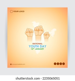 ilustración vectorial del día nacional de la juventud