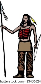 Vector illustration Native American