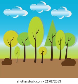vector illustration of natural background