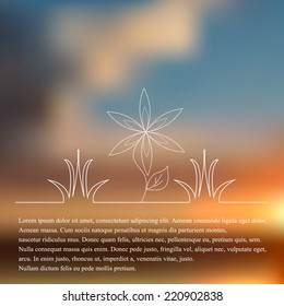 Vector illustration of Natural background