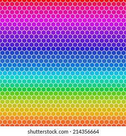 Vector Illustration of a Natural Background with Honeycombs 