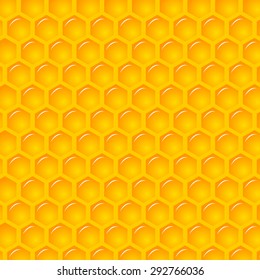 Vector Illustration of a Natural Background with Honeycombs