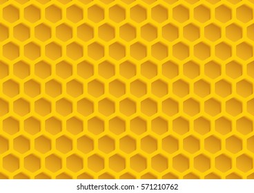 Vector Illustration of a Natural Background with Honeycombs