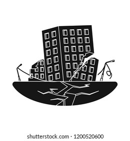 Vector illustration of natural and disaster sign. Set of natural and risk stock vector illustration.