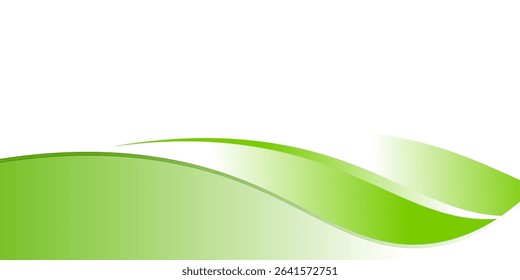 Vector Illustration of a Natural Green Background . Green waves vektor trendy .