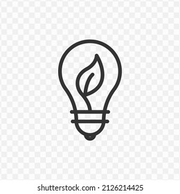 Vector Illustration Of Natural Lamp Icon In Dark Color And Transparent Background(png).