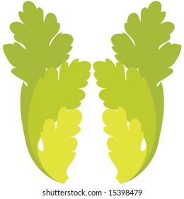 Vector illustration of natural logo