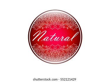 Vector illustration of natural logo for your design.