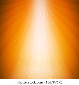 Vector Illustration of a Natural Orange Background