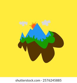vector illustration of natural scenery