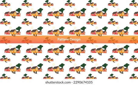 Vector illustration of natural and urban pattern design background .