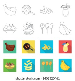 Vector illustration of natural and vegetarian symbol. Collection of natural and eating stock symbol for web.
