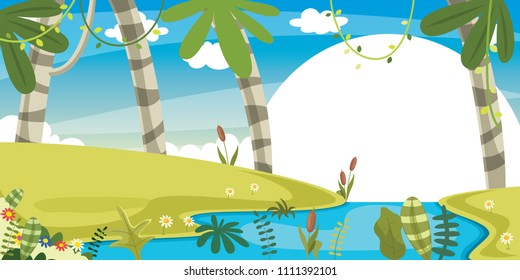 Vector Illustration Of Nature Background