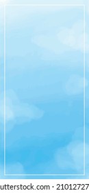 Vector illustration. Nature. Beautiful background. Sky. The background is blue. Delicate shades. It can be used as a background for a postcard, banner, leaflet, flyer, poster.There is a place for text