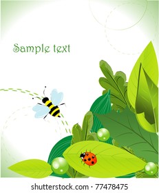 vector illustration of nature concept wallpaper