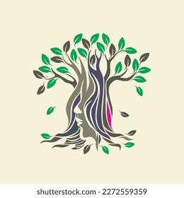 Vector illustration of nature conservation, forest preservation in the world