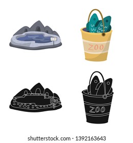 Vector illustration of nature  and fun  icon. Collection of nature  and entertainment stock vector illustration.