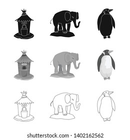 Vector illustration of nature  and fun  icon. Collection of nature  and entertainment stock vector illustration.