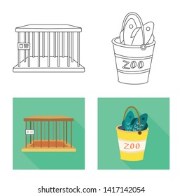 Vector illustration of nature  and fun  icon. Collection of nature  and entertainment stock vector illustration.