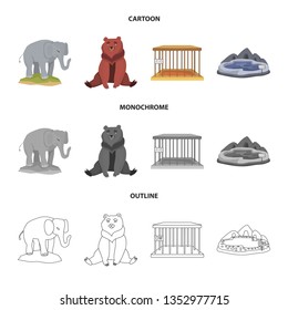 Vector illustration of nature  and fun  sign. Collection of nature  and entertainment stock symbol for web.
