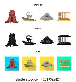 Vector illustration of nature  and fun  symbol. Collection of nature  and entertainment stock vector illustration.