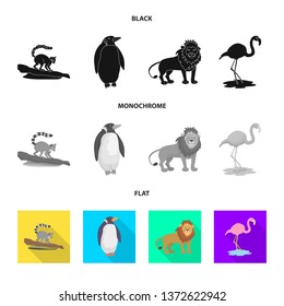 Vector illustration of nature  and fun  symbol. Collection of nature  and entertainment stock symbol for web.