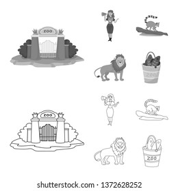 Vector illustration of nature  and fun  symbol. Collection of nature  and entertainment vector icon for stock.