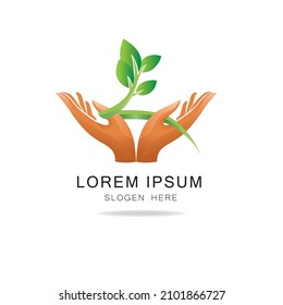 plantilla de diseño de logotipo de icono de naturaleza de ilustración vectorial 
