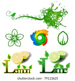 Vector illustration of nature icons
