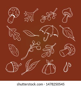 Vector Illustration from nature icons set. Good for card, poster, banner, invitation, postcard, icon. EPS 10