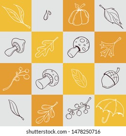 Vector Illustration from nature icons set. Good for card, poster, banner, invitation, postcard, icon. EPS 10