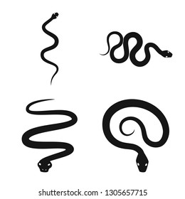 Vector illustration of nature and medicine sign. Set of nature and evil stock symbol for web.