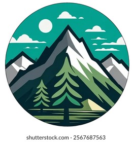 vector illustration of nature mountain 